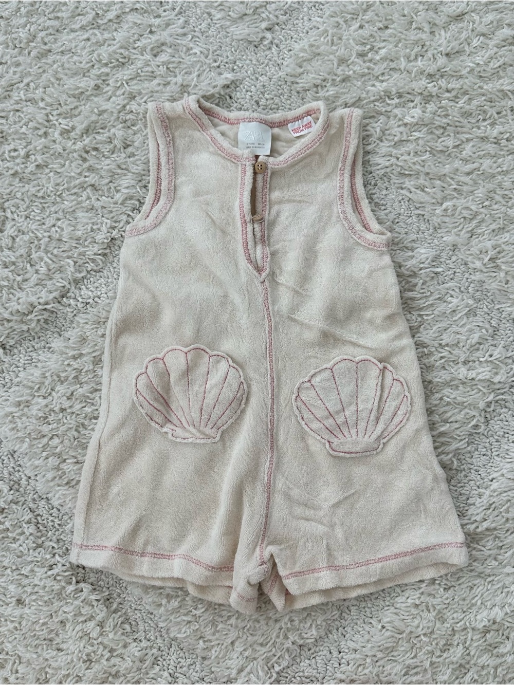 Zara Terry Seashell Romper